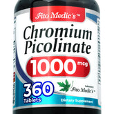 FITOMEDIC'S Chromium Picolinate 360 Tablets front view