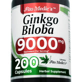 FITOMEDIC'S Ginkgo Biloba 200-capsule bottle front view