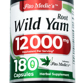 FITOMEDIC'S Wild Yam Root Capsules bottle front view