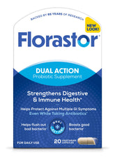 Florastor Daily Probiotic Supplement 20 Capsules front view