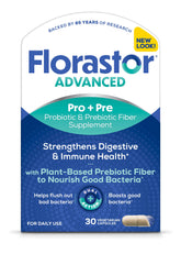 Florastor Probiotic & Prebiotic Capsules front view