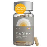 FOCL Day Lions Mane Mushroom Supplement front view with packaging