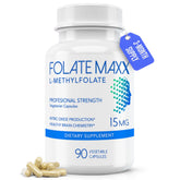 FOLATE MAXX L-Methylfolate 15mg capsules front view