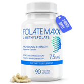 FOLATE MAXX L-Methylfolate 7.5mg capsules front view