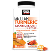 Force Factor Better Turmeric Maximum Joint Support soft chews front view