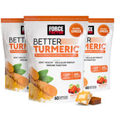 Force Factor Better Turmeric Soft Chews 600mg front view packaging