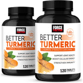 Force Factor Better Turmeric supplement front view with packaging