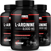 Force Factor L-Arginine 3000mg supplement front view