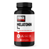 Force Factor Melatonin 5mg 60 vegetable capsules front view