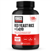 Force Factor Red Yeast Rice + CoQ10 supplement front view