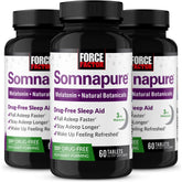 Force Factor Somnapure 180 Count Tablets front view
