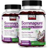 Force Factor Somnapure Gummies front view with packaging