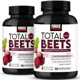 Force Factor Total Beets Beet Root Capsules 1800mg front view