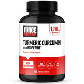 Force Factor Turmeric Curcumin supplement front view with label