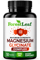 ForestLeaf Magnesium Glycinate Supplement 400mg front view