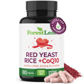 ForestLeaf Red Yeast Rice Extra Strength Capsules front view