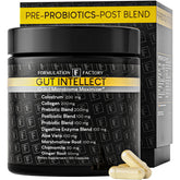 Formulation Factory Gut Intellect 10-in-1 Prebiotic Supplement front view