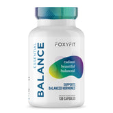 FoxyFit Essential Balance supplement front view with packaging