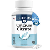 FREEDA Calcium Citrate 1000mg supplement front view