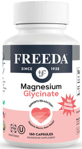 FREEDA Magnesium Bisglycinate Supplement front view 168g