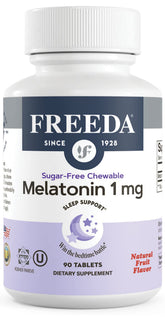 FREEDA Melatonin Chewable Tablets 1mg front view packaging