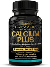 FREZZOR Calcium Plus capsules front view with packaging