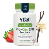 Front view of Hyperbiotics Probiotic for Kids chewable tablets packaging