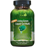 Front view of Irwin Naturals Living Green Liquid-Gel Multi for Men 113g