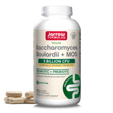 Front view of Jarrow Formulas Saccharomyces Boulardii + MOS 90 Veggie Caps packaging