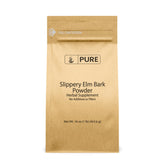Front view of PURE ORIGINAL INGREDIENTS Slippery Elm Bark Powder 449g packaging