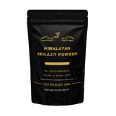 Front view of SMSHEALTHPRODUCTS.com Himalayan Shilajit Powder 100g pouch