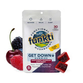 funkti Get Down Gummies front view with packaging