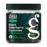 Gaia Herbs Elderberry Gummies front view with packaging