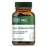 Gaia Herbs PRO Saw Palmetto Supplement front view with packaging