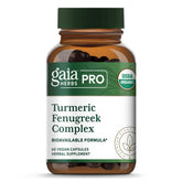 Gaia Herbs PRO Turmeric Fenugreek Complex front view packaging