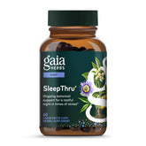 Gaia Herbs SleepThru Herbal Sleep Supplement 60 Capsules front view