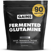 GAINS IN BULK L-Glutamine Powder 454g front view