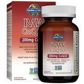 Garden of Life CoQ10 200mg vegan softgels front view