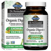 Garden of Life daily+ Multi-Enzyme Supplement 90 chewables front view