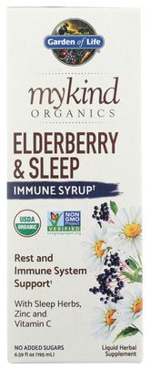 Garden of Life Elderberry Supplement front view with packaging