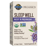 Garden of Life Sleep Well Rest & Refresh Organic Tablets front view