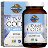 Garden of Life Vitamin Code 50 & Wiser Men multivitamin front view