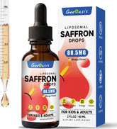 Geeoasis Saffron Drops 150g front view with mango flavour