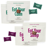 GEM Total daily wellness Bundle Calm Bite and Sleep Bite packaging front view
