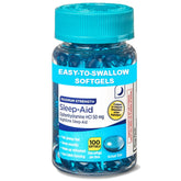 Generic Maximum Strength Sleep-Aid Softgels 50mg Diphenhydramine HCl front view