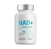 Generic NAD+ Resveratrol Blended Vitamin Supplement front view