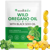 Generic Oregano Oil Softgels bottle front view with 120 capsules