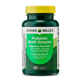 Generic Probiotic Multi-Enzyme Tablets bottle front view