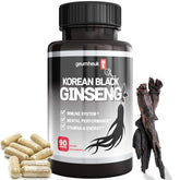GeumHeuk Korean Black Ginseng 100% Pure supplement front view