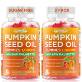 GGMMUU Pumpkin Seed Oil & Saw Palmetto Gummies front view